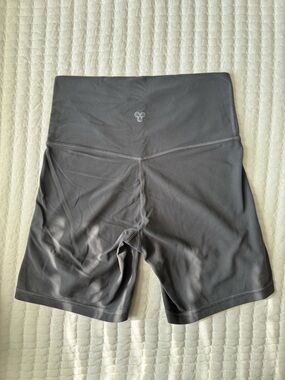Aritzia High-Rise Charcoal Gray Bike Shorts
